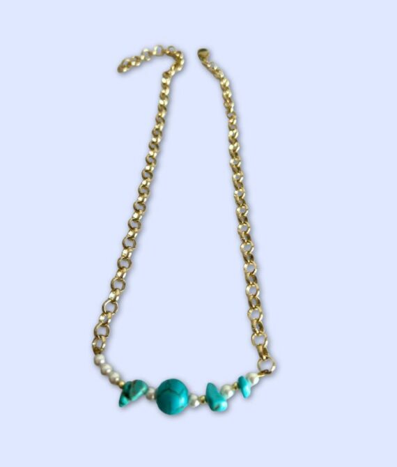 Collana pietre azzurre